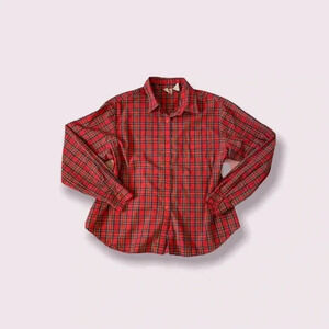 vintage sears flannel button down shirt